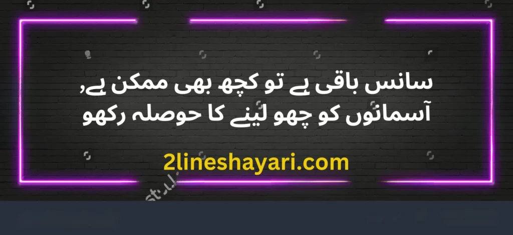 2 line urdu shayari