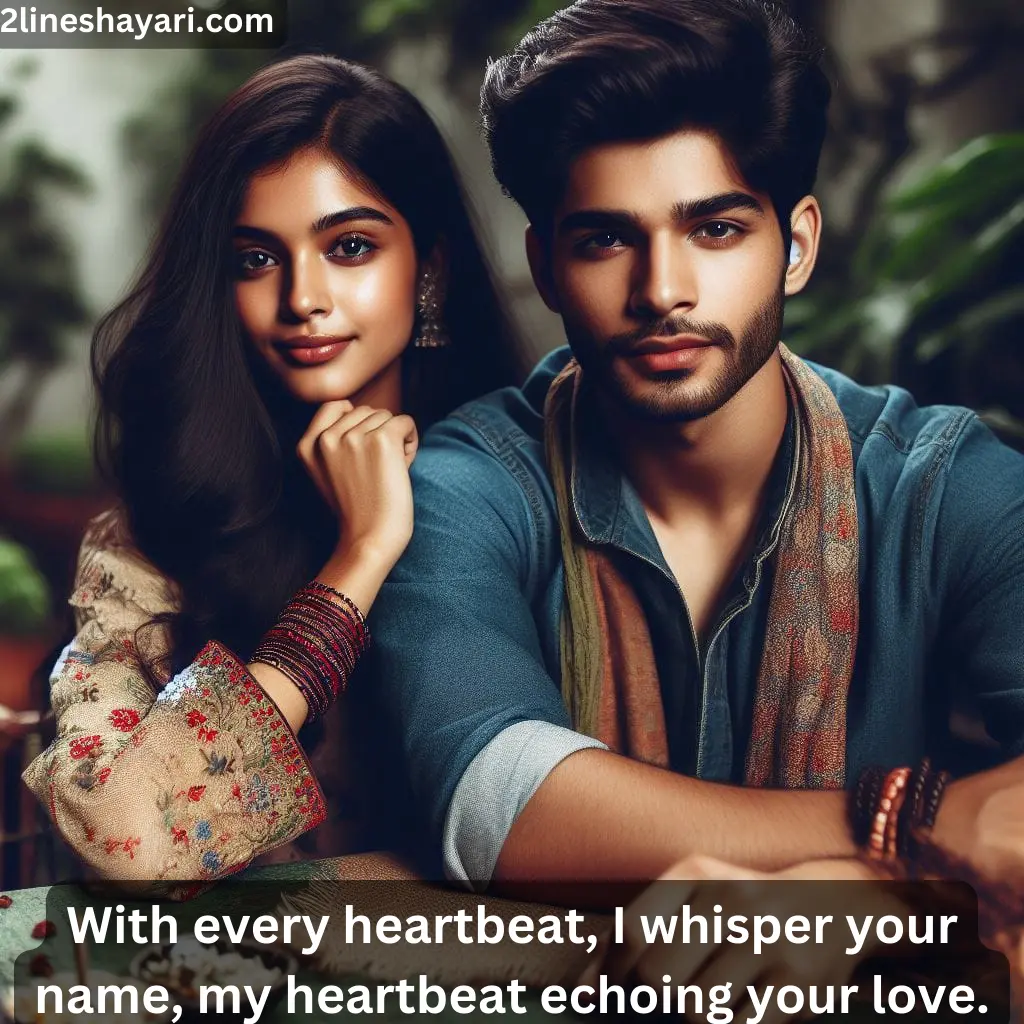 2 Line Love Shayari in English for Boyfriend - Unspoken Bonds