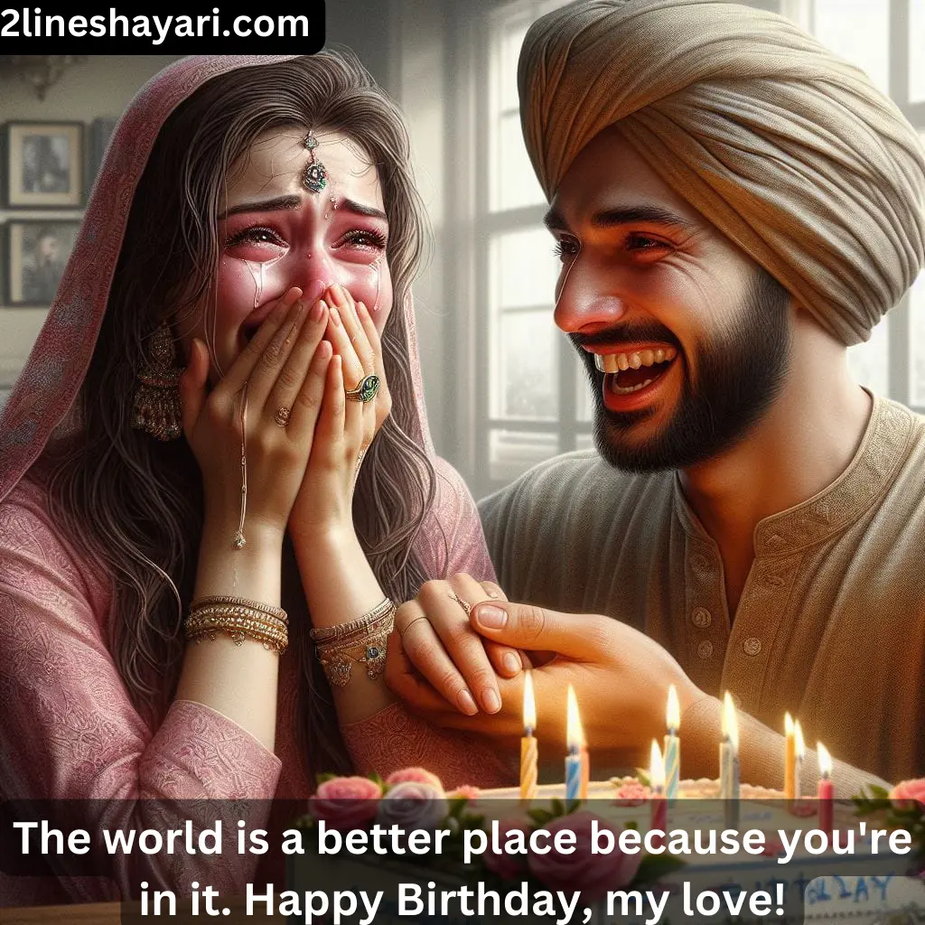 Happy Birthday Shayari in English 2 line