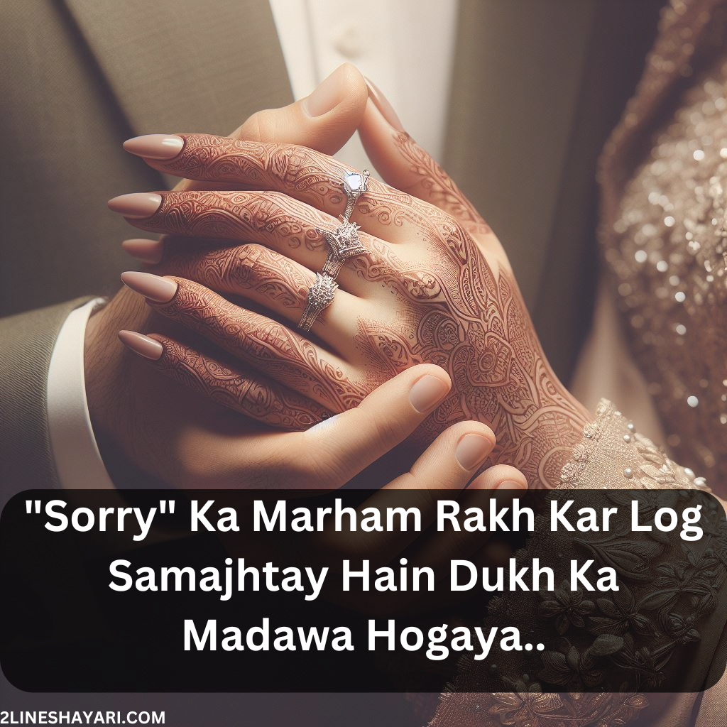 माफ़ीयों का ज़माना दो पंक्तियों में छुपी Sorry Shayari