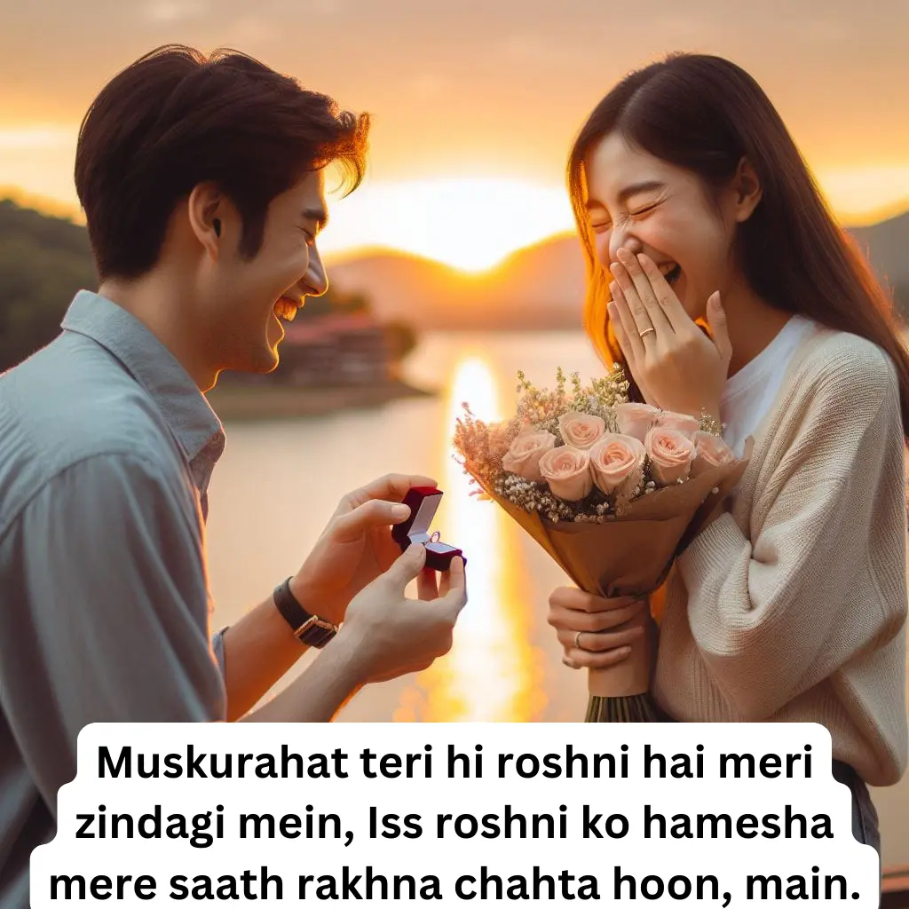 2 line Propose Shayari in English for Girlfriend