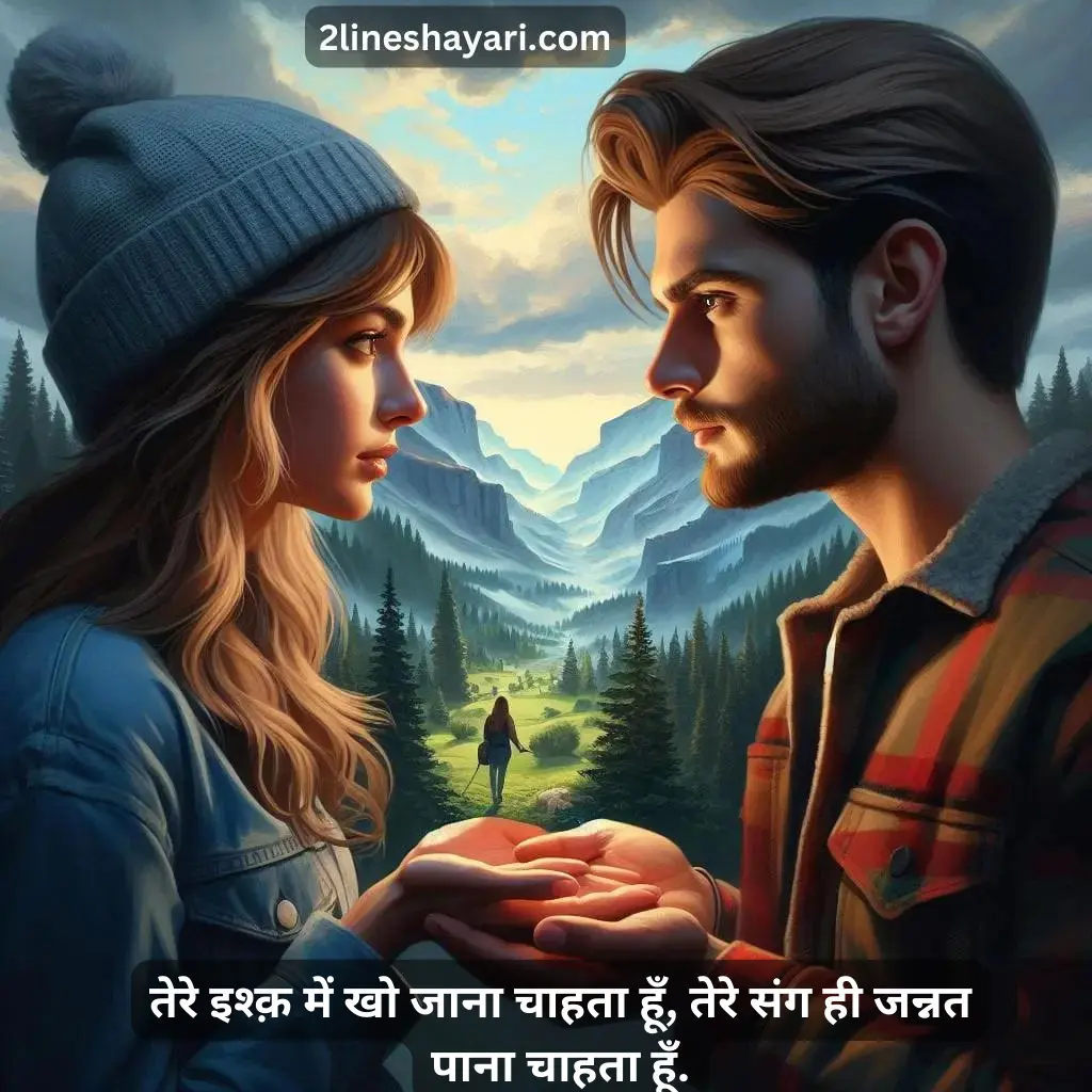 Express Love with Humsafar Shayari 2 Line Gems