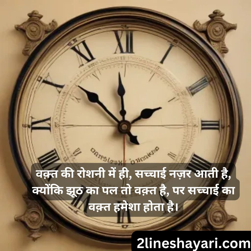 वक़्त शायरी 2 लाइन्स वक़्त का सफर  Waqt Shayari 2 Lines