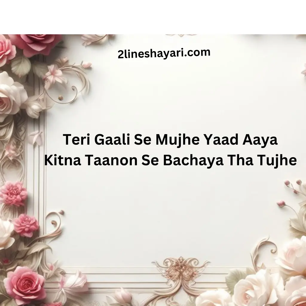 gali shayari 2 line